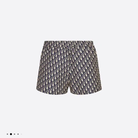 Blue Technical Taffeta Jacquard with Dior Oblique Motif - Picture 1 of 4